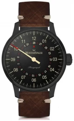 MeisterSinger Perigraph Automatic Black Line Dark Brown Watch