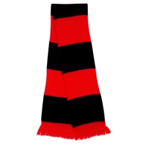 Result Mens Heavy Knit Thermal Winter Scarf (One Size) (Red/Black)