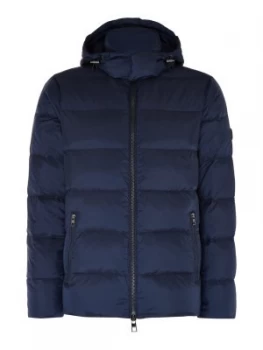 Mens Michael Kors Padded hooded jacket Blue