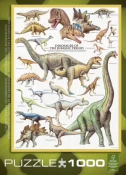 Eurographics 1000 Piece Jurassic Period Dinosaurs Puzzle.