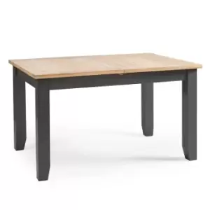 Julian Bowen Bordeaux Extending 4-6 Seater Dining Table Dark Grey