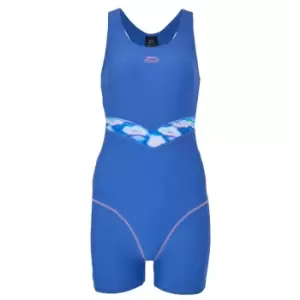 Slazenger Splice Boyleg Swimsuit Womens - Blue