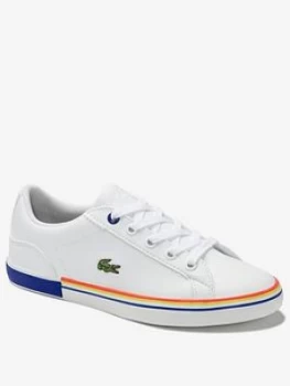 Lacoste Boys Lerond 0320 Trainer - White Multi, White/Multi, Size 13 Younger