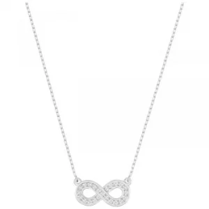 Ladies Swarovski Silver Plated Infinity Necklace