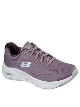 Skechers Arch Fit Engineered Mesh Trainers, Lavender, Size 7, Women