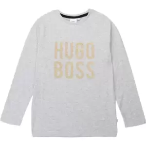 Boss Boys Grey T-Shirt - Grey