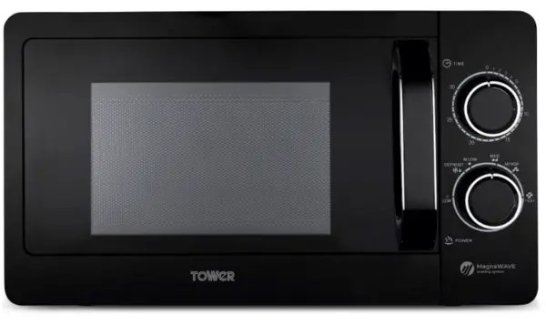 Tower T24042BLK 20L 800W Manual Microwave