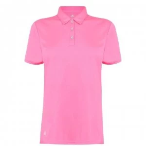 adidas Short Sleeve Golf Polo Shirt Womens - Solar Pink