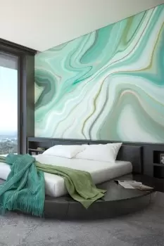 Marbled Ink Wall Mural