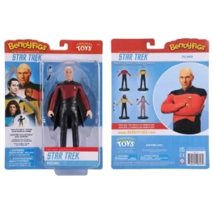 Noble Collection Star Trek Captain Picard BendyFig 7.5" Action Figure