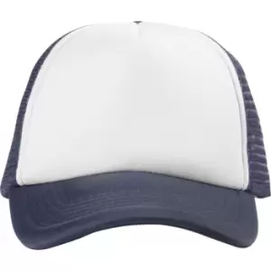 Bullet Trucker 5 Panel Cap (One Size) (Navy)