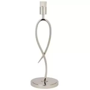 Eaves Luxury Table Lamp Light Polished Nickel Curved Modern Elegant Bulb Holder