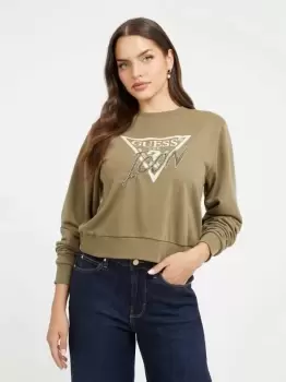 Guess Icon Triangle Logo Sweatshirt