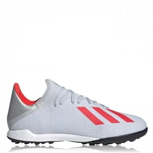 adidas X 19.3 Astro Turf Trainers - Silver/Red