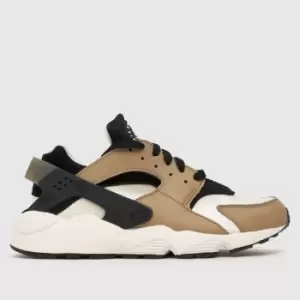 Nike Huarache Trainers In Black & Brown