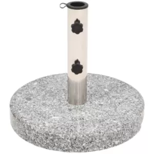 Vidaxl - Parasol Base Granite Round 20 kg - Grey