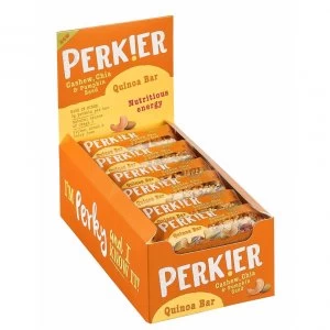 Perkier Quinoa Bar Cashew/Chia and Pumpkin Seed 35g (Pack of 18)