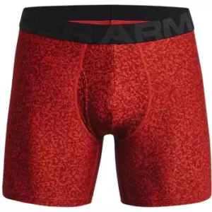 Under Armour Tech 6" 2 Pack Boxers Mens - Orange