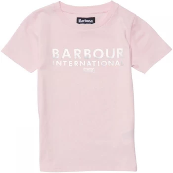 Barbour International Montegi T Shirt Junior - Pink PI13