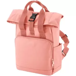 Unisex Adult Mini Recycled Twin Handle Backpack (One Size) (Blush Pink) - Bagbase