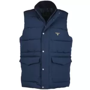 Barbour Mens Riley Gilet Navy/Ivy Tartan XL