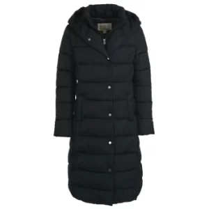 Barbour Womens Buchan Quilted Jacket Black/Hawthorn Tartan 10