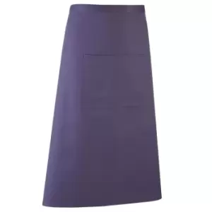 Premier Unisex 'colours' Bar Apron / Workwear (long Continental Style) (pack Of 2) (one Size, Purple)