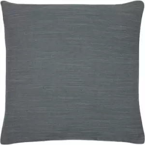 Dalton Slubbed Cushion Charcoal / 43 x 43cm / Polyester Filled