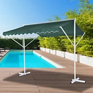 Outsunny Awning Shelter-Green/White