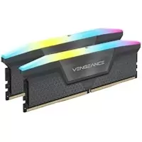 Corsair Vengeance RGB 64GB (2X32GB) DDR5 PC5-44800C36 5600MHz Dual Channel Kit - Black (CMH64GX5M2B5600C36)