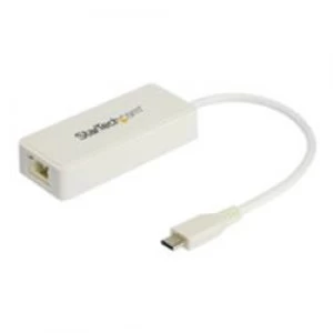 StarTech.com USB-C Ethernet Adapter with Extra USB Port - USB 3.1 Type-C