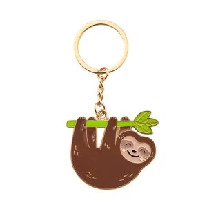 Sass & Belle Happy Sloth Enamel Keyring