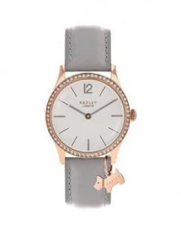 Radley London Grey Millbank Watch With Rose Gold Casing Ladies Watch