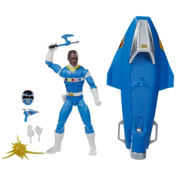 Hasbro Power Rangers Lightning Collection In Space Blue Ranger & Galaxy Glider Figure