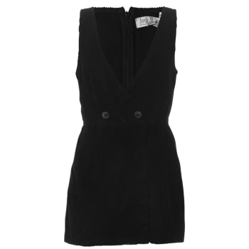 Jack Wills Perrie Corduroy Skort Playsuit - Black