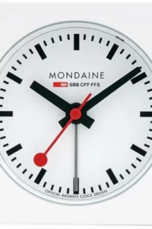 Mondaine Swiss Railways Cube Alarm Clock A996.ALIG.10SBB