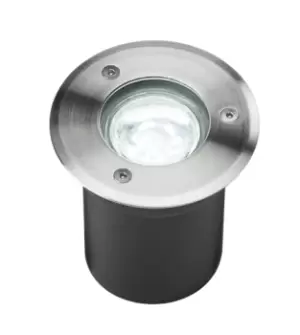 KnightsBridge 230V IP65 3W LED Stainless Steel Recessed Ground Light - 6000K