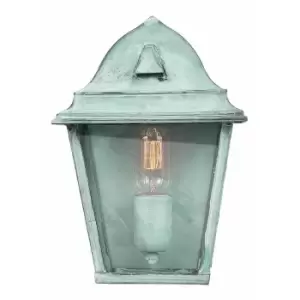 Outdoor IP44 Wall Light Sconce Verdigris LED E27 100W Bulb External d02501