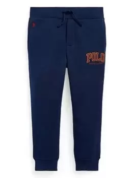 Ralph Lauren Boys Polo Logo Jog Pants - French Navy/wine, Navy, Size 4 Years