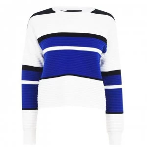 DKNY Stripe Jumper - Ivory/Blue