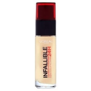 LOreal Paris 24H Infallible Foundation 120 Vanilla 30ml Nude