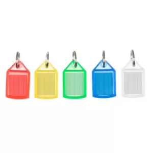 Large Sliding Key Tags Pack of 50, Assorted