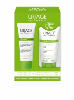 Uriage Hysac 3-Rgul Global Skin Care 40ml + Cleansing Gel 50ml Free