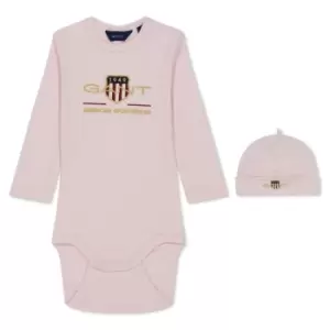 Gant Bodysuit & Hat - Pink