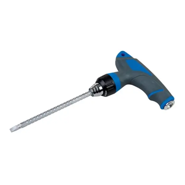 Silverline T-Handle Ratchet Screwdriver - 160mm