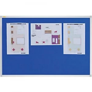 Franken Wall Mountable Notice Board Valueline 150 x 120cm Blue