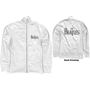 The Beatles - Drop T Logo Unisex XX-Large Track Top - White