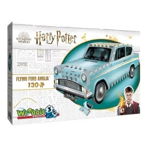 Wrebbit 3D Harry Potter Flying Ford Anglia Jigsaw Puzzle - 130 Pieces