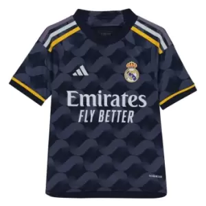 adidas Real Madrid Away Shirt 2023 2024 Juniors - Blue