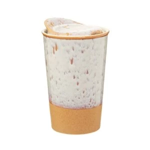 Sass & Belle White Glaze Ceramic Travel Mug